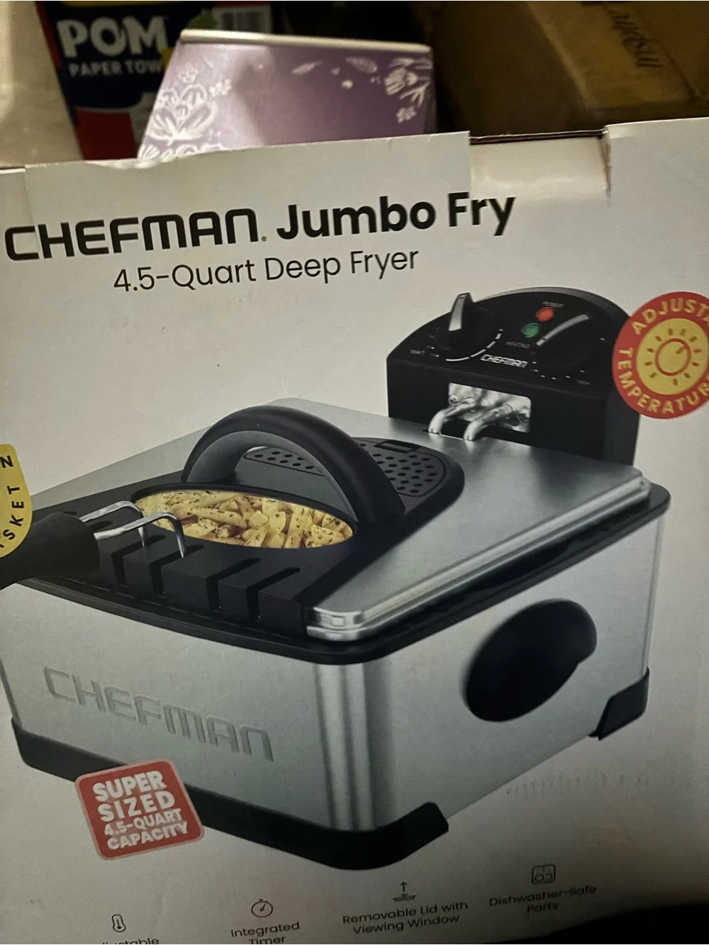 Silver & Black Deep Fryer - 4.5-Quart Capacity